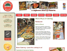 Tablet Screenshot of bravopizzaonline.com